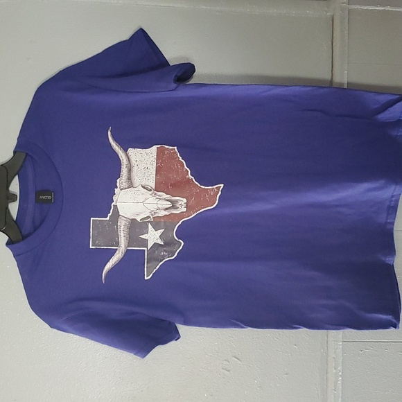 Texas flag with the longhorns graphic men's shirt size Small - Picture 1 of 4